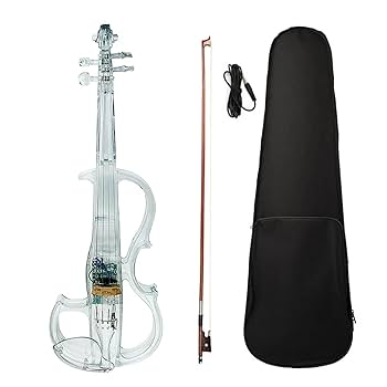 Amazon | バイオリン 楽器 4/4 クリスタルクリア発光